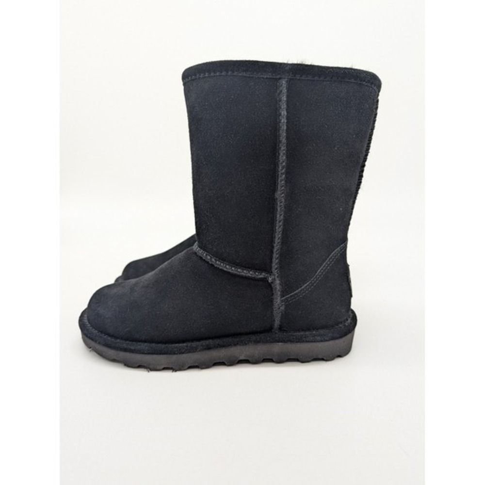Bearpaw Black Suede Sheepskin Lined Boots Women's size 6 - Picture 3 of 11